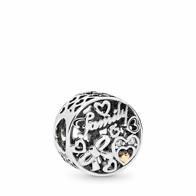 Pandora Australia Family Tribute Charm - Two Tone | EXIAGR529